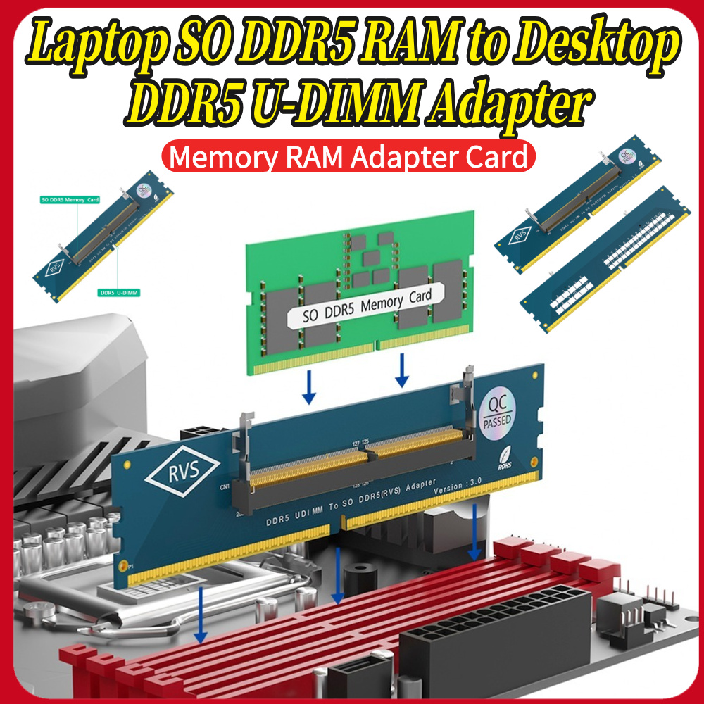 Ram Memory Module - Adaptateur SO DDR5 RAM vers ordinateur