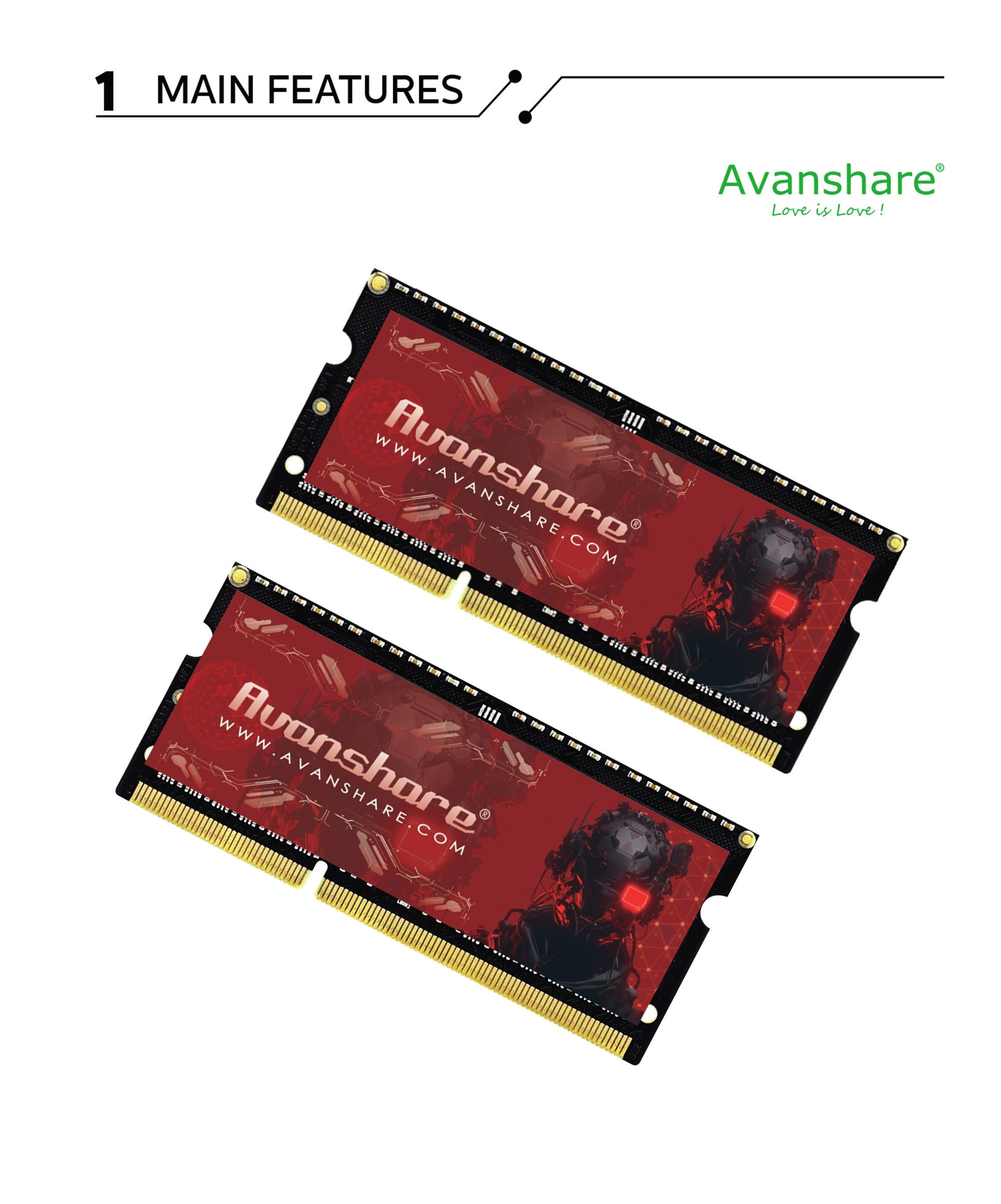 Mémoire RAM Avanshare DDR5 DDR - Ddr4 3200 16Gb avis et prix