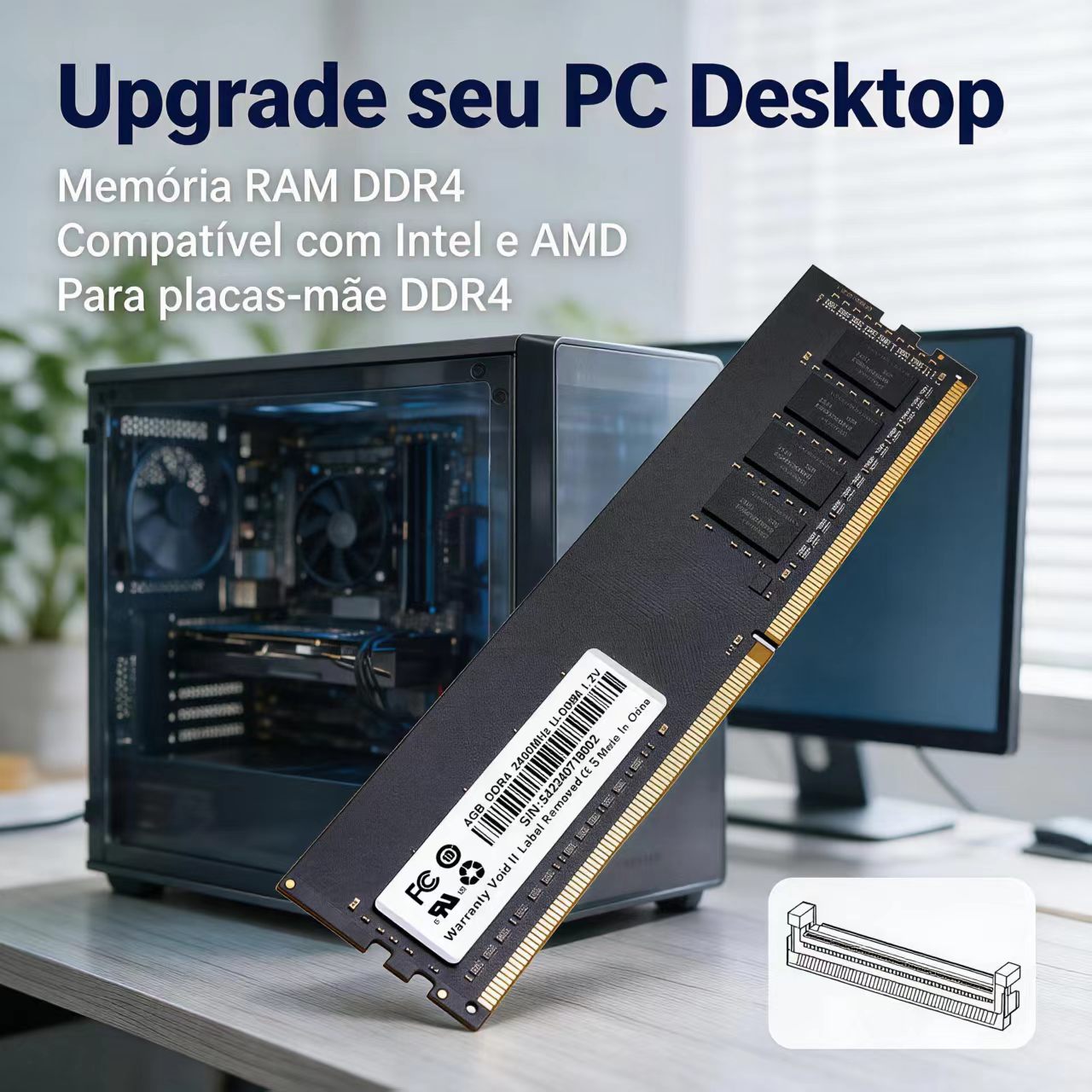 Mémoire DDR4 RAM 4 Go 8 Go 240 - Ddr4 3200Mhz avis et prix